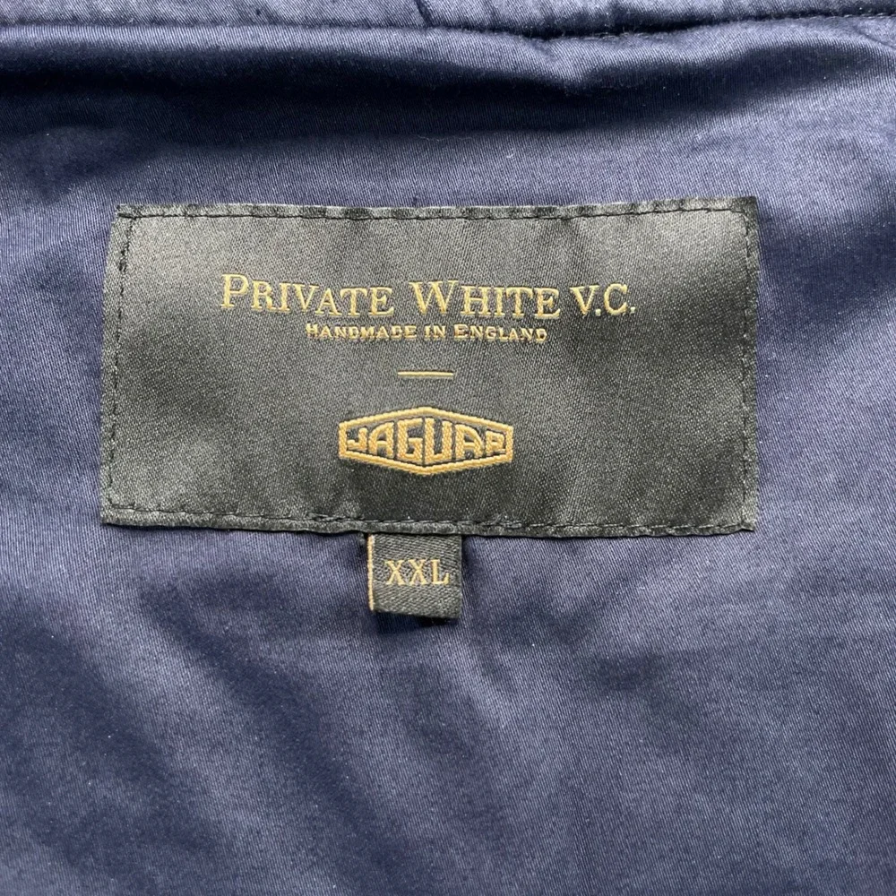 Private White V.C. Jaguar Vest Mens XXL Navy Blue Quilted Wool Gilet England